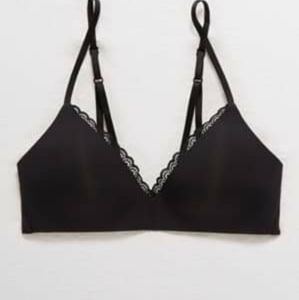 Navy blue aerie lightly lined bra